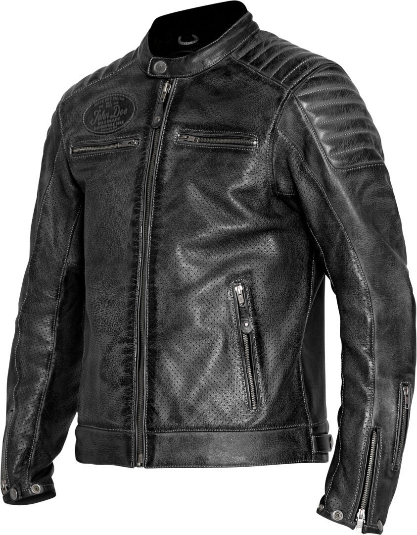 John Doe Storm Motorrad Lederjacke schwarz XL Abbildung 6