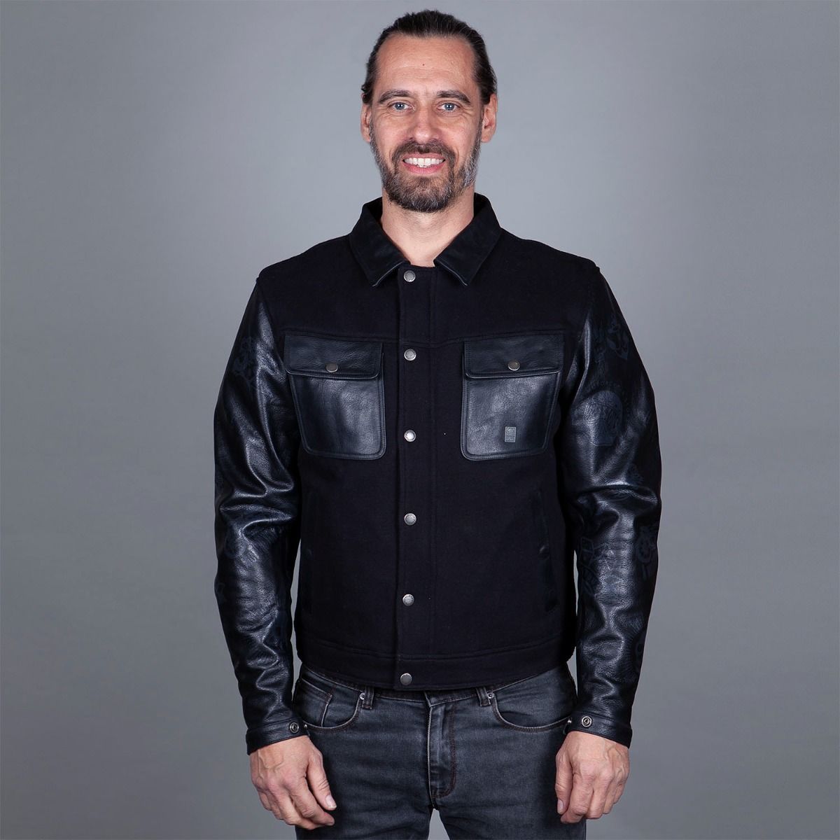 Helstons Kansas waterproof Motorcycle Textile Leather Jacket S Figure 4