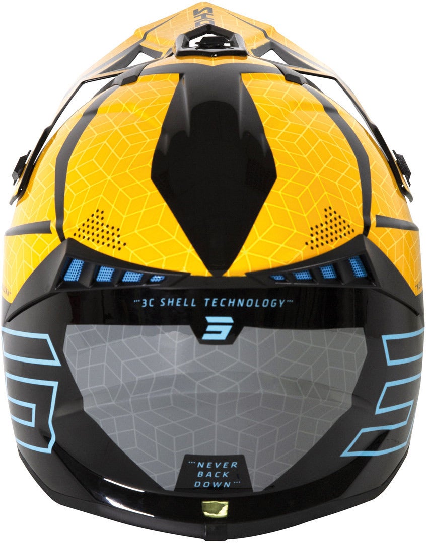 Shot Lite Core Casco Motocross nero/giallo L (59/60) Figura 3