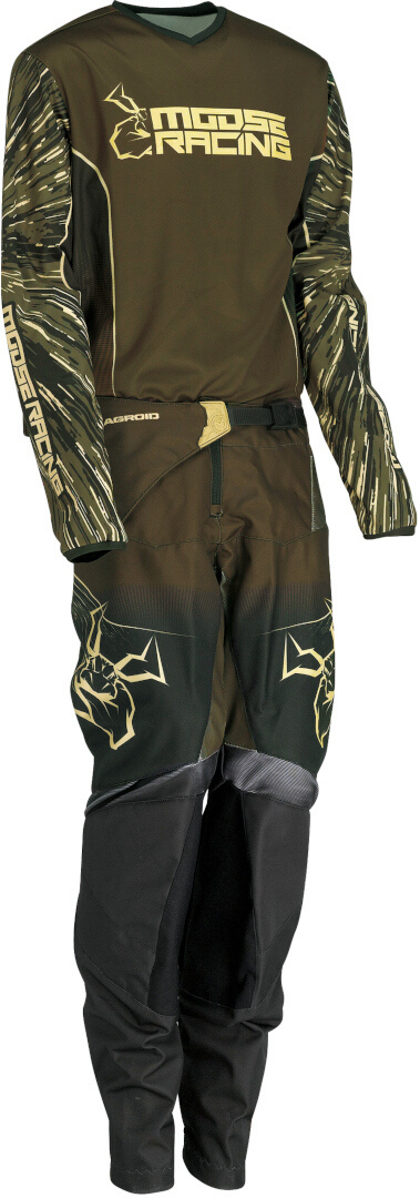 Moose Racing Agroid 2022 Jeugd Motorcross Jersey Olive L Figuur 2