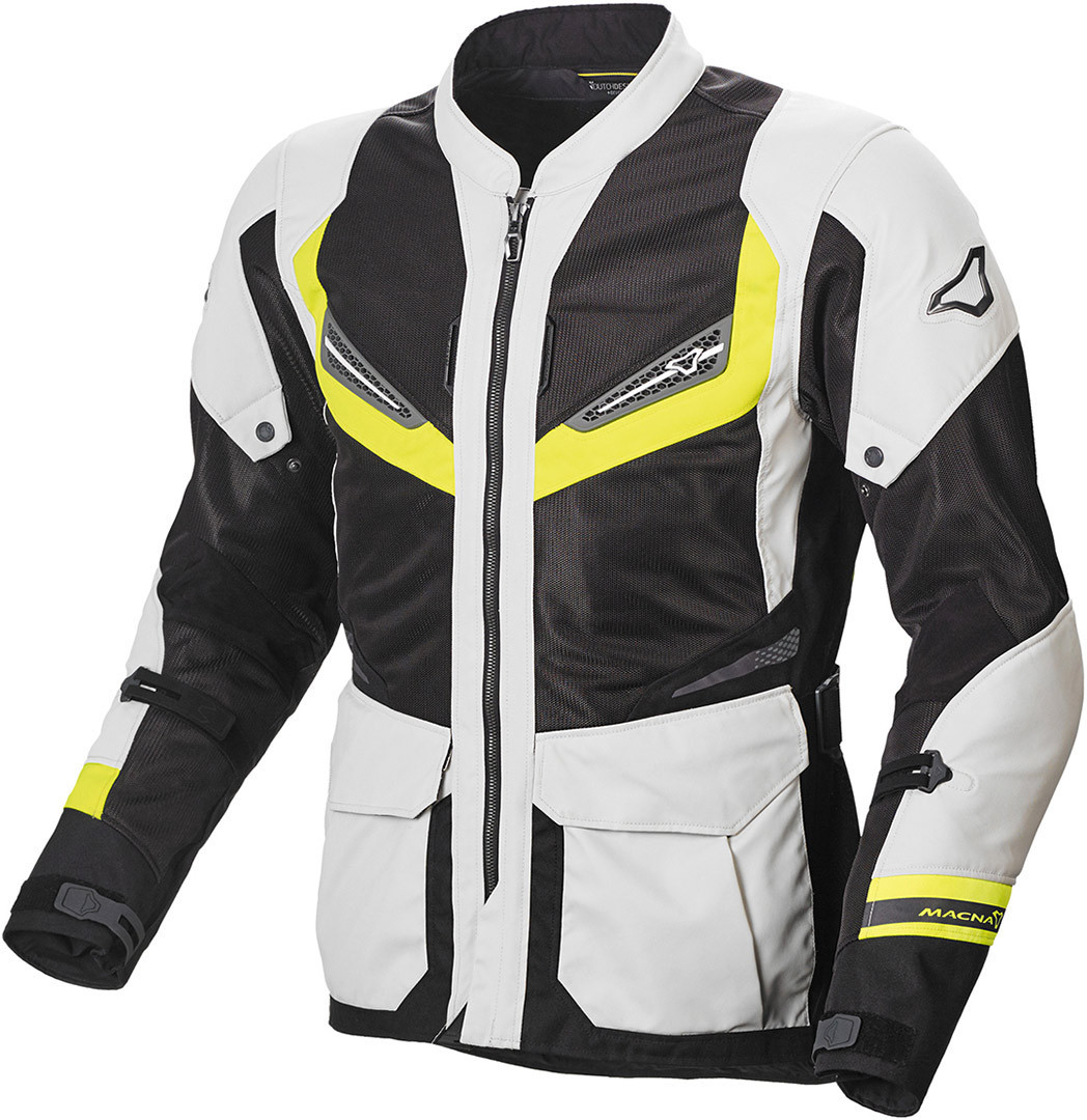 Macna Aerocon NightEye Motorcycle Textile Jacket neon yellow M Figure 1