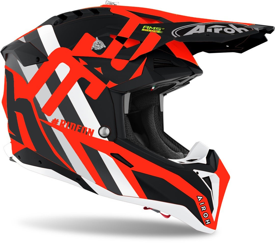 Airoh Aviator 3 Rainbow Carbon Motorcross helm Red Matt S (55/56) Figuur 2