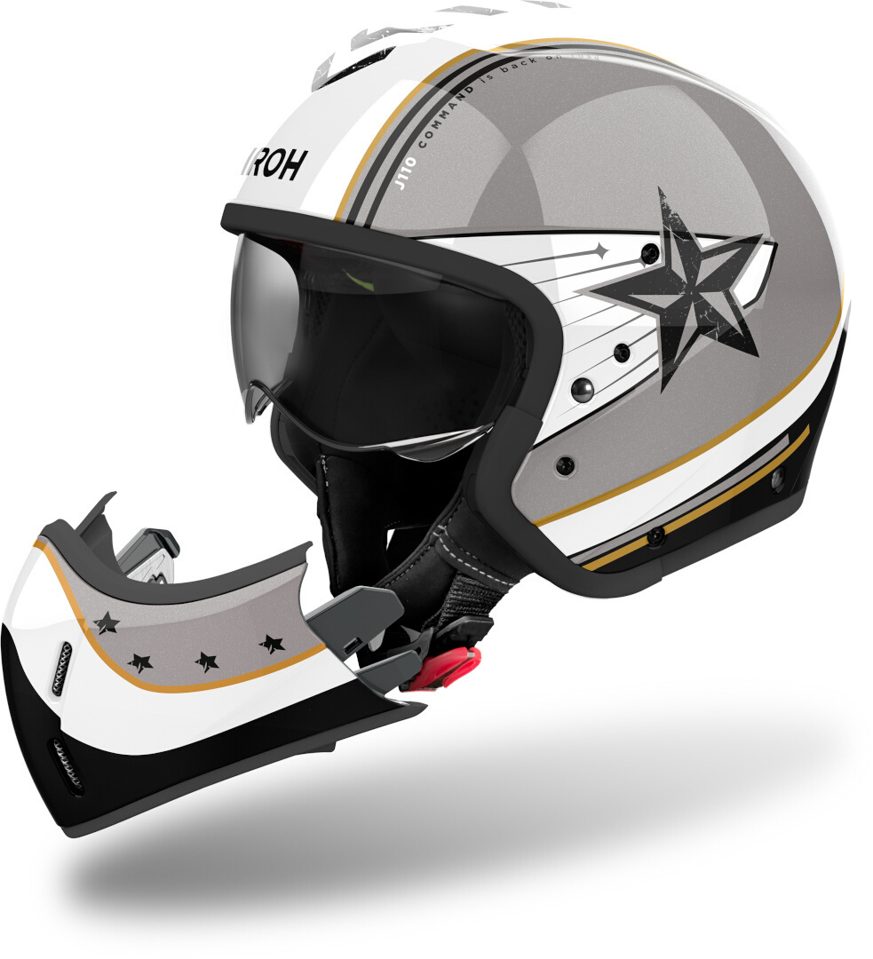 Airoh J110 Command Casco Jet Gris/Negro/Blanco M (57/58) Figura 2