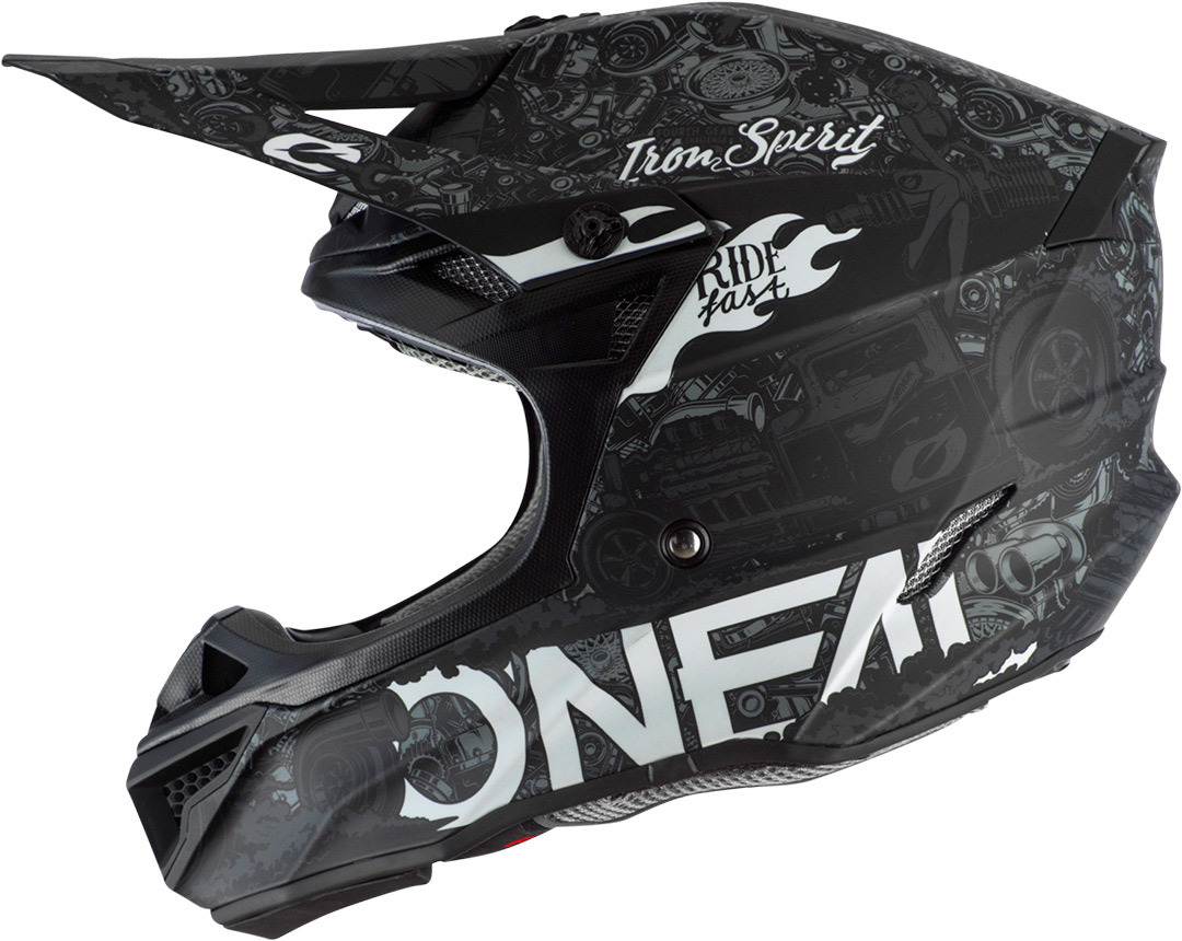 Oneal 5Series Polyacrylite HR Cască de motocross alb/negru L (59/60) Figura 4