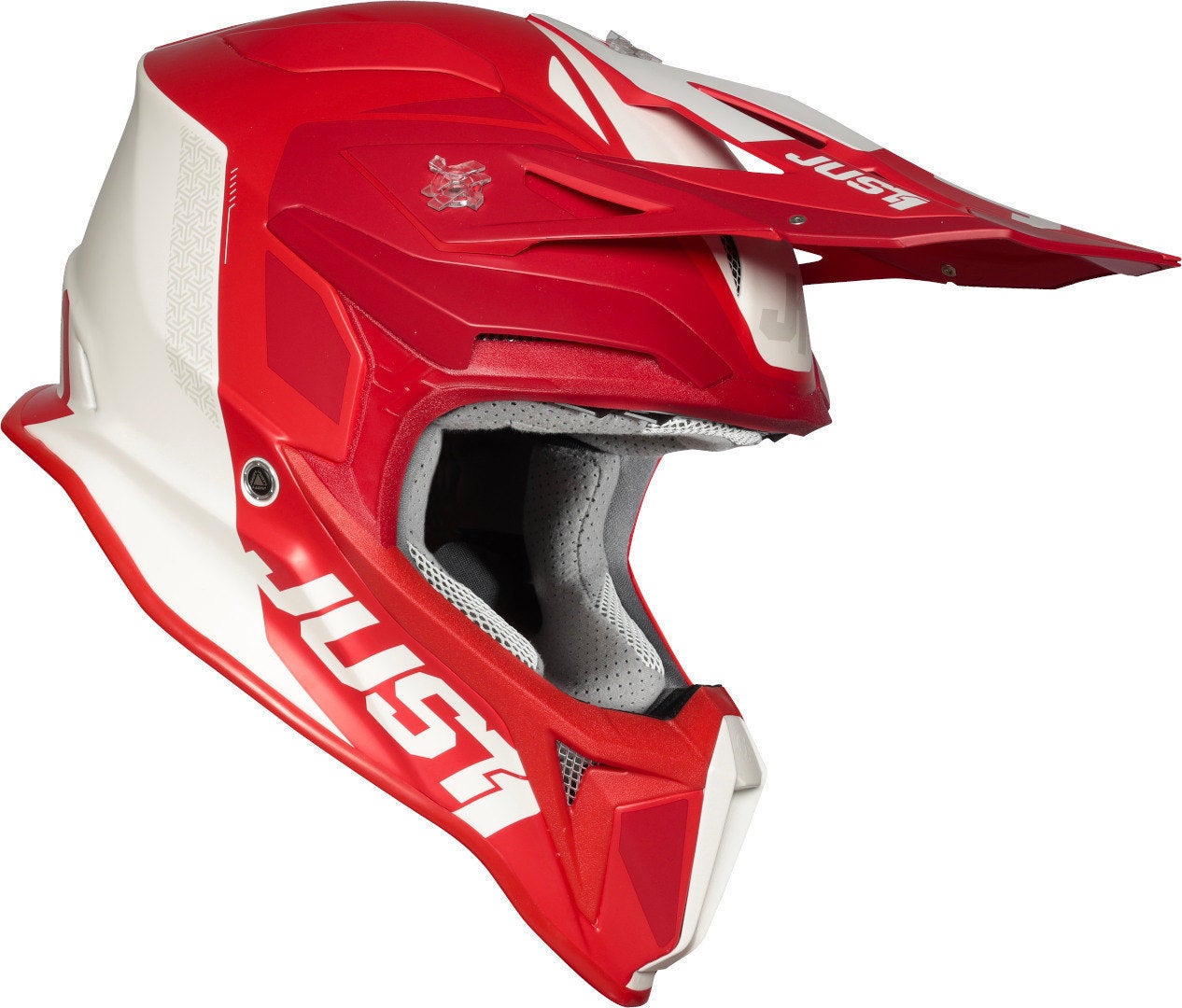 Just1 J18 Pulsar Motocross Helmet red/white S (55/56) Figure 4