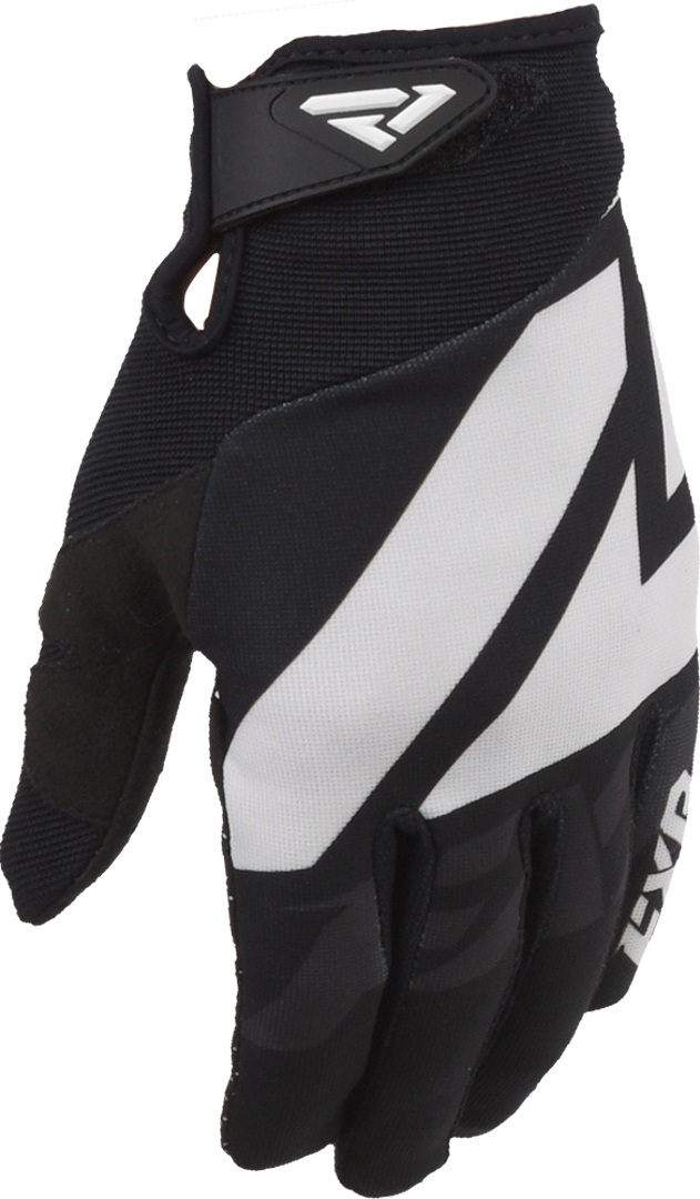FXR Clutch Strap Mănuși de motocross alb/negru M Figura 1