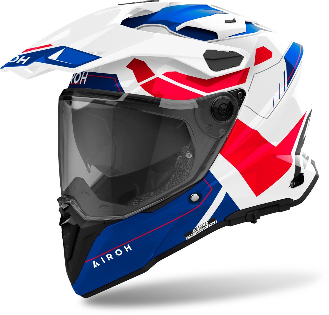 Airoh Commander 2 Reveal Motocross Helm weiß/blau/rot XXXL (64) Abbildung 1