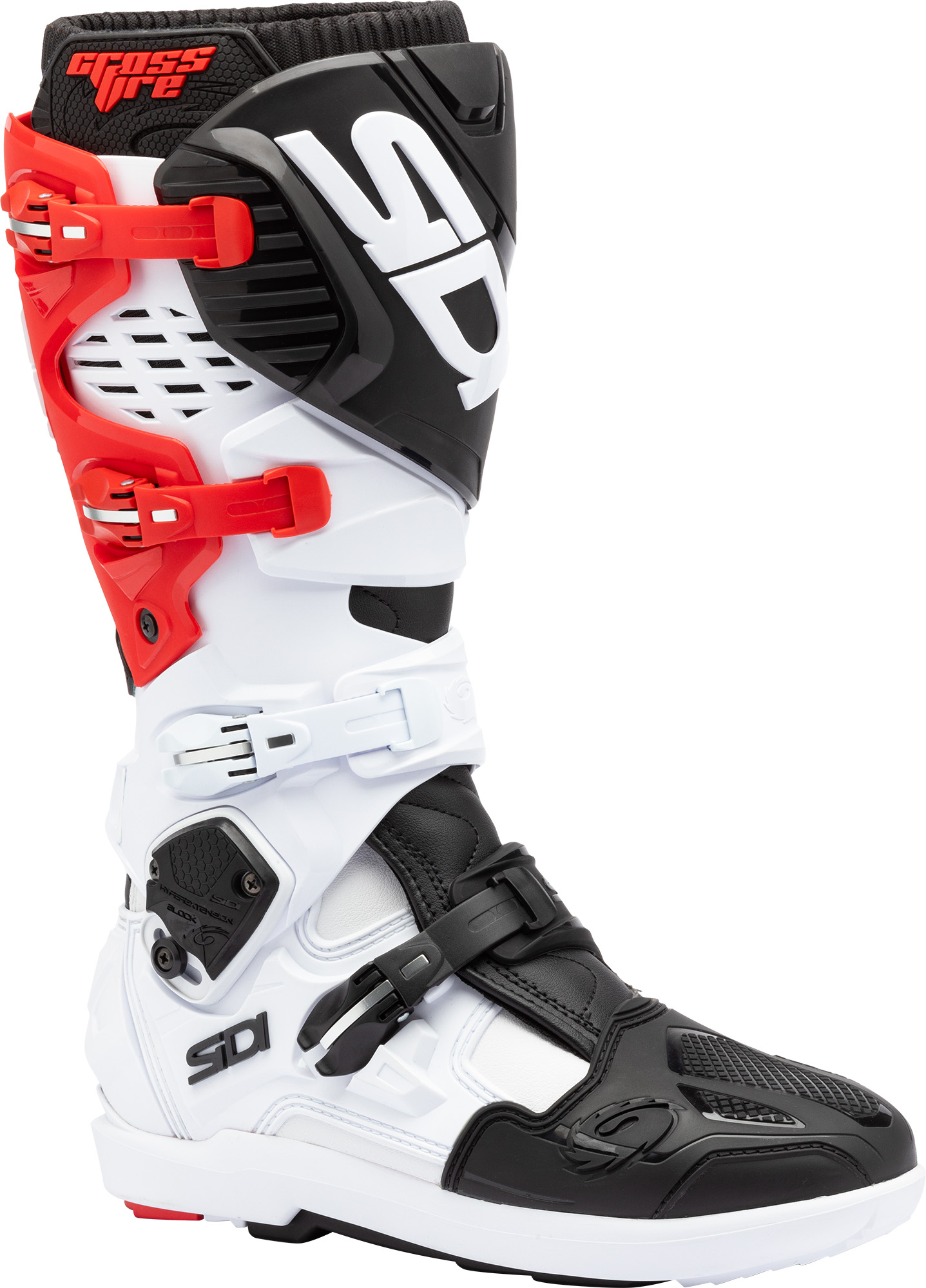 Sidi Crossfire 3 SRS Motocross Boots white/black/red 45 Figure 1