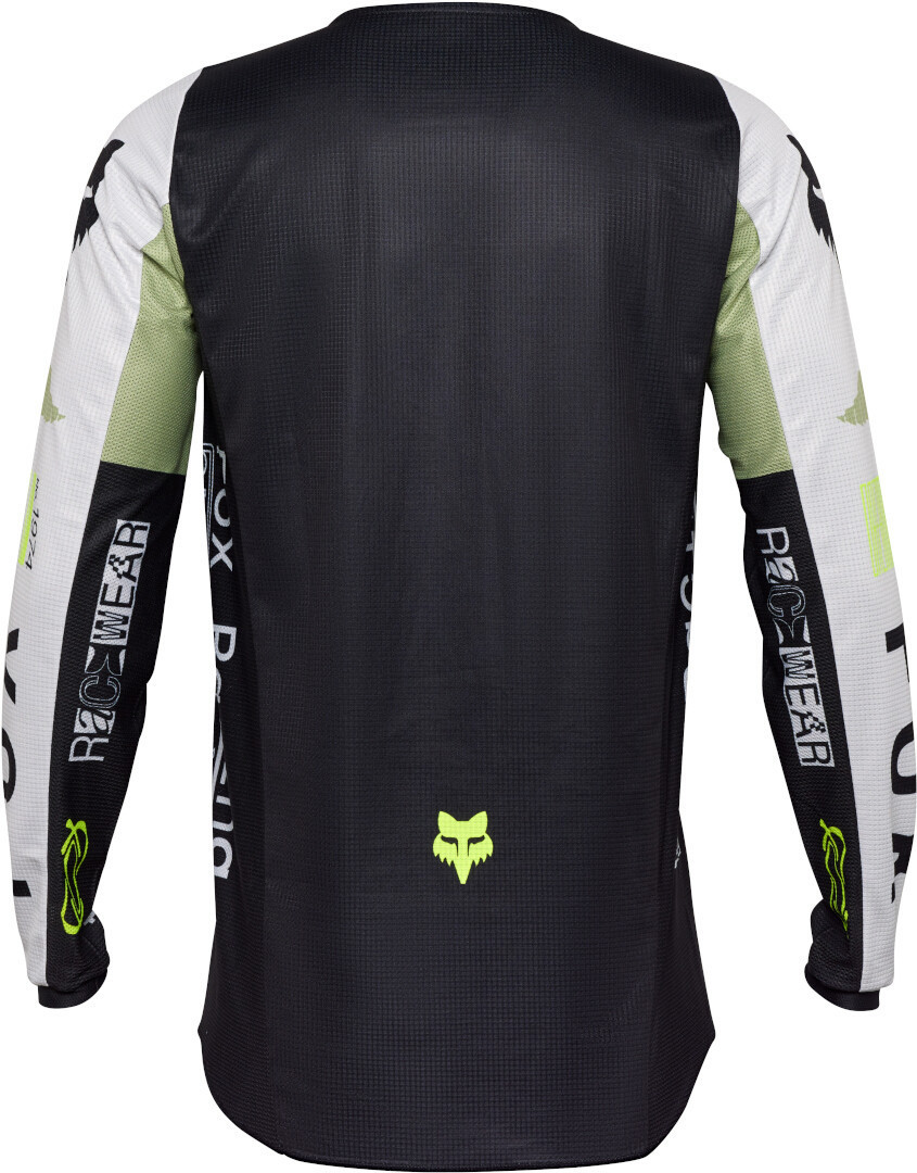 FOX 180 Race Spec Motocross Jersey Noir/Blanc/Vert L Figure 2