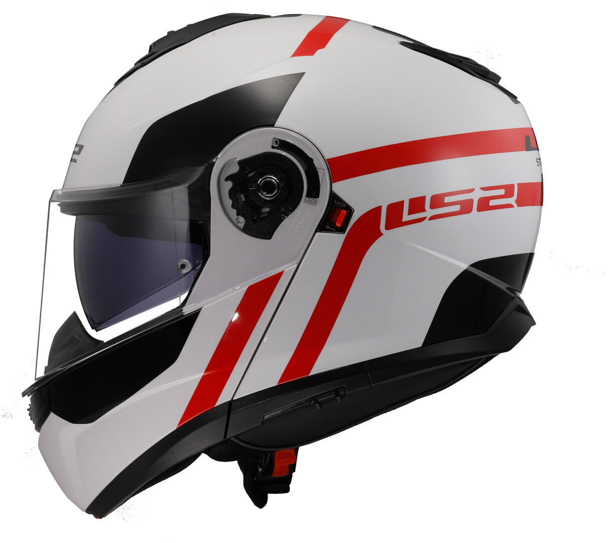 LS2 FF908 Strobe II Autox Kypärä valkoinen/punainen XL (61/62) Kuva 3