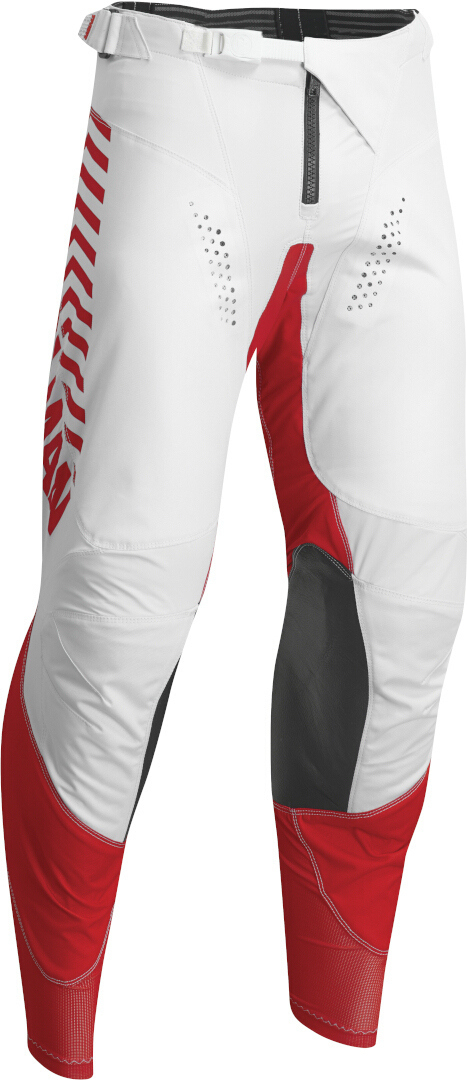 Thor Hallman Differ Slice Calças de Motocross branco/vermelho 44 Figura 1