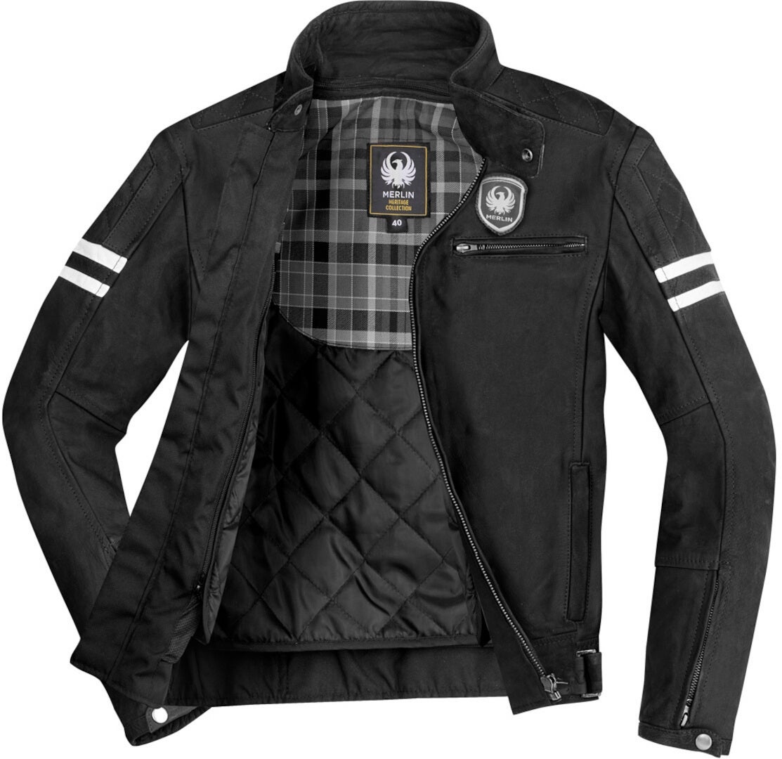 Merlin Hixon Heritage Motorcycle Leather Jacket black XXL Figure 5
