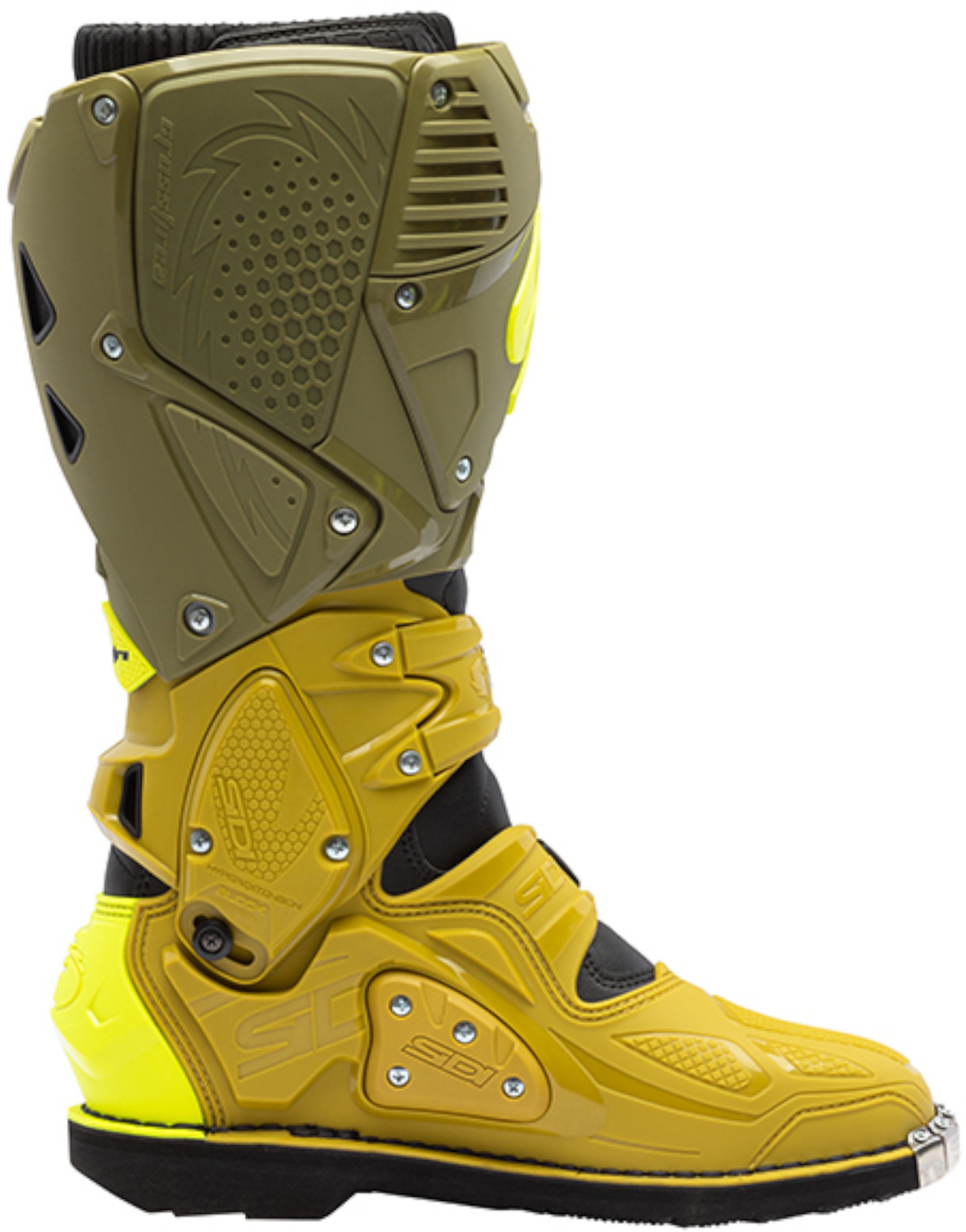 Sidi Crossfire 3 Bottes de motocross olive/jaune 41 Figure 3