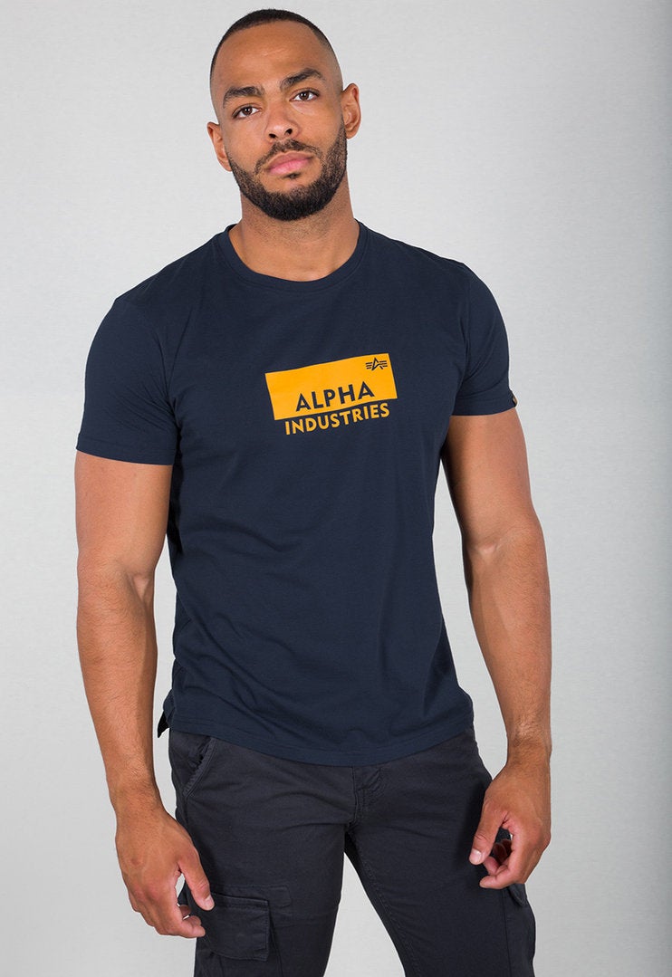 Alpha Industries Box Logo Maglietta blu S Figura 1