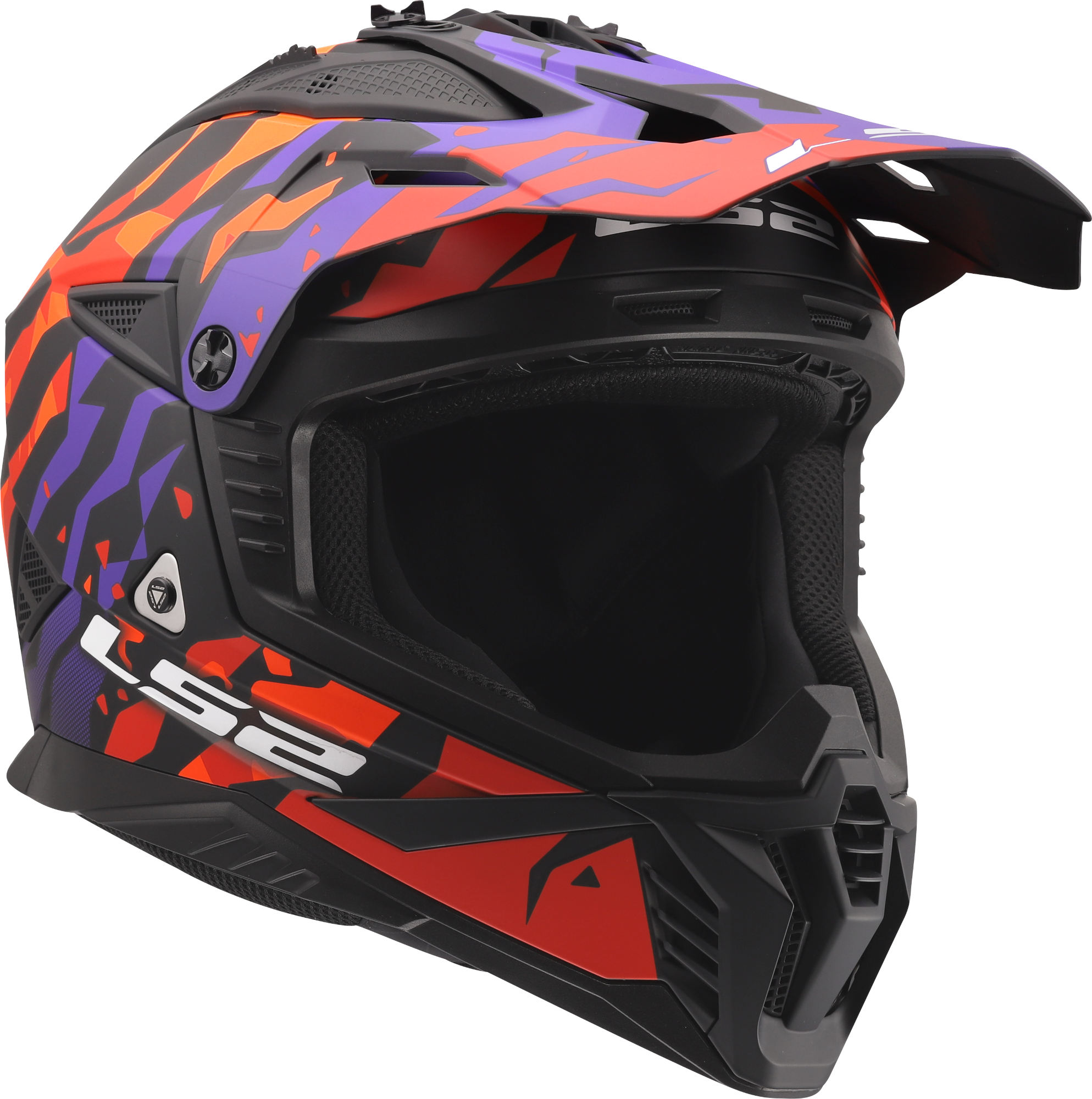 LS2 MX708 Fast II Grotesk Kask motocrossowy fioletowy L (59/60) Rysunek 7