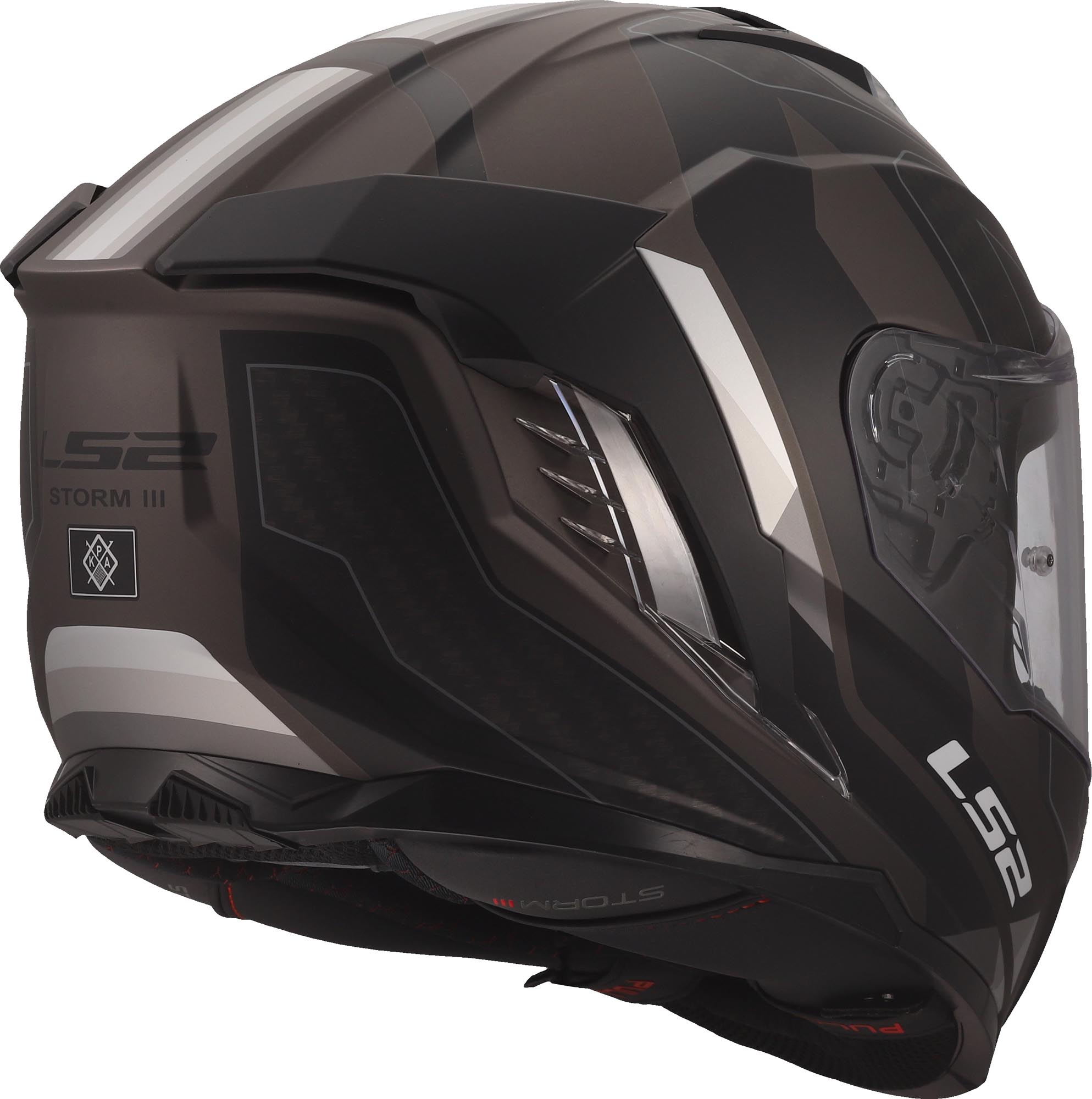 LS2 FF818 Storm III Sporty Casque noir/gris XL (61/62) Figure 7
