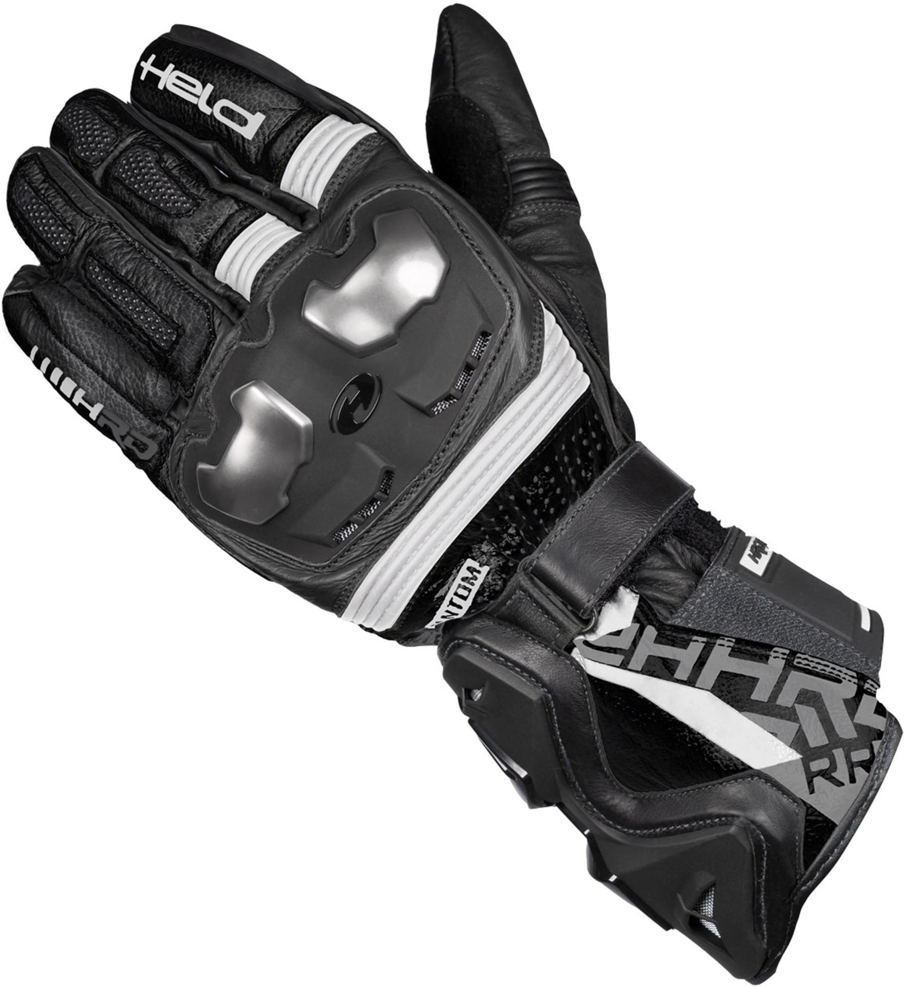 Held Phantom 3 Motorcykelhandsker Sort/hvid 7 Figur 1