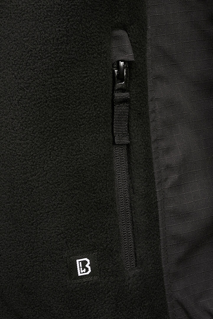 Brandit Ripstop Fleece Jacke schwarz L Abbildung 3