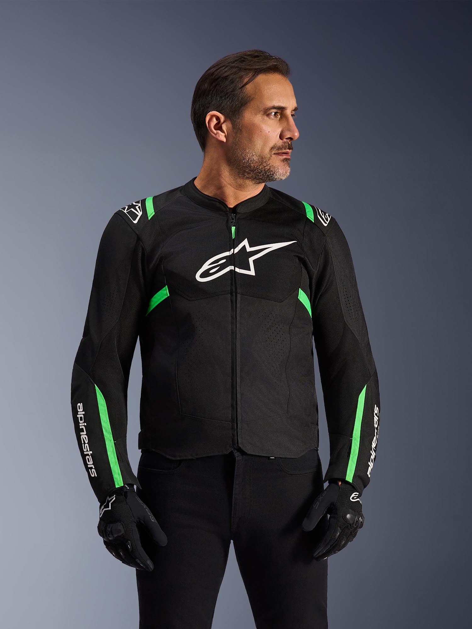 Alpinestars T-Sps Air V2 Blouson textile de moto noir/néon-vert 4XL Figure 3