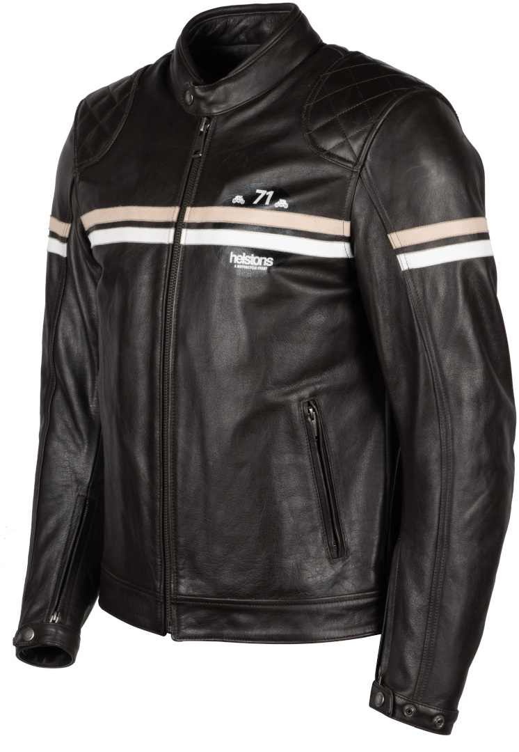 Helstons Chevy Buffalo Motorcycle Leather Jacket dark brown 3XL Figure 9