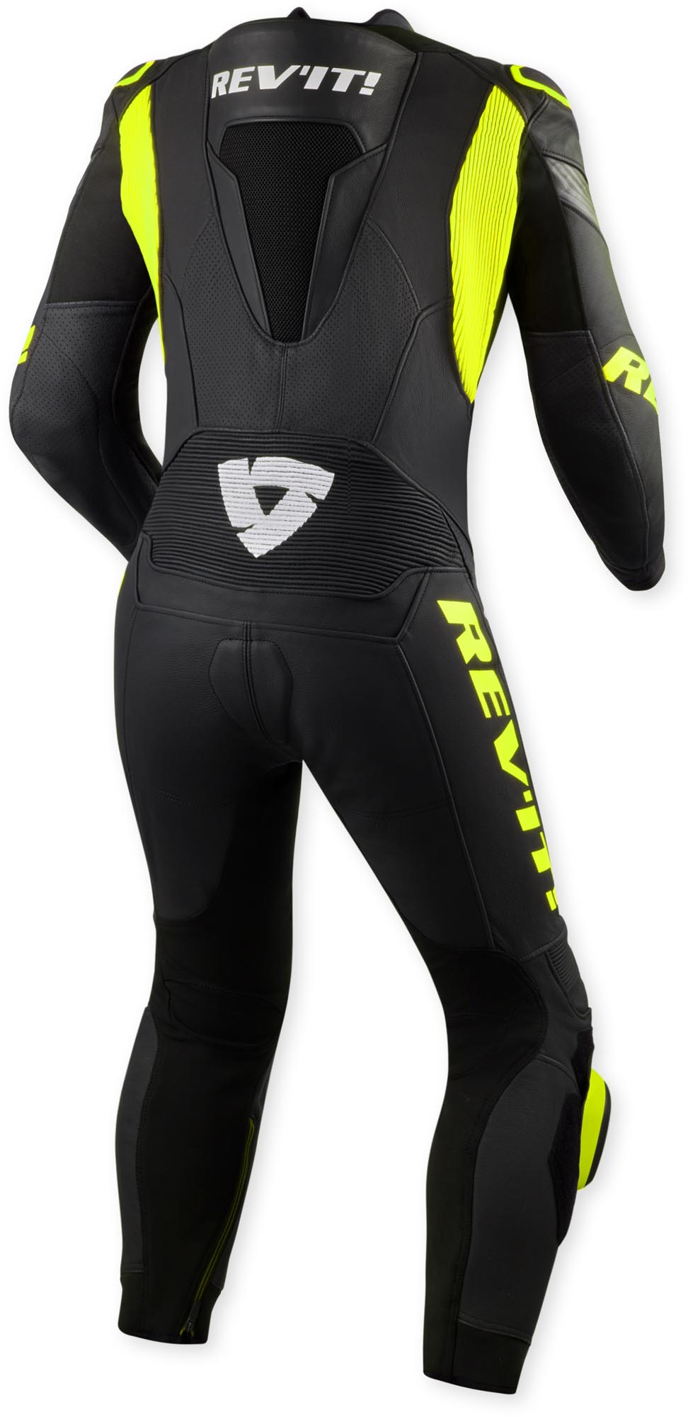Side view of Revit Argon 3 perforated One Piece Motorcycle Leather Suit