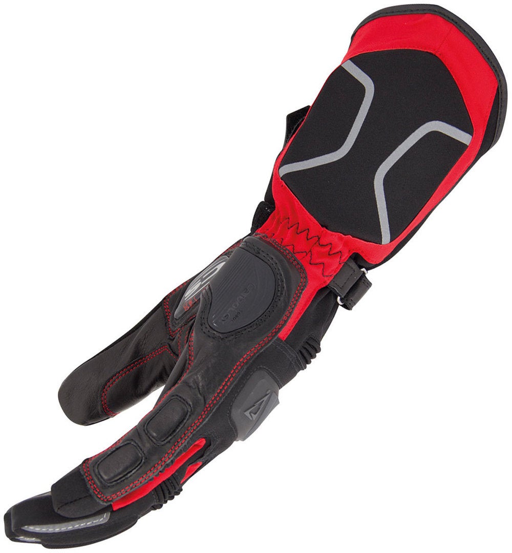 Orina Blizzard Waterproof Motorcycle Gloves black/red 10 (XL) Figure 3