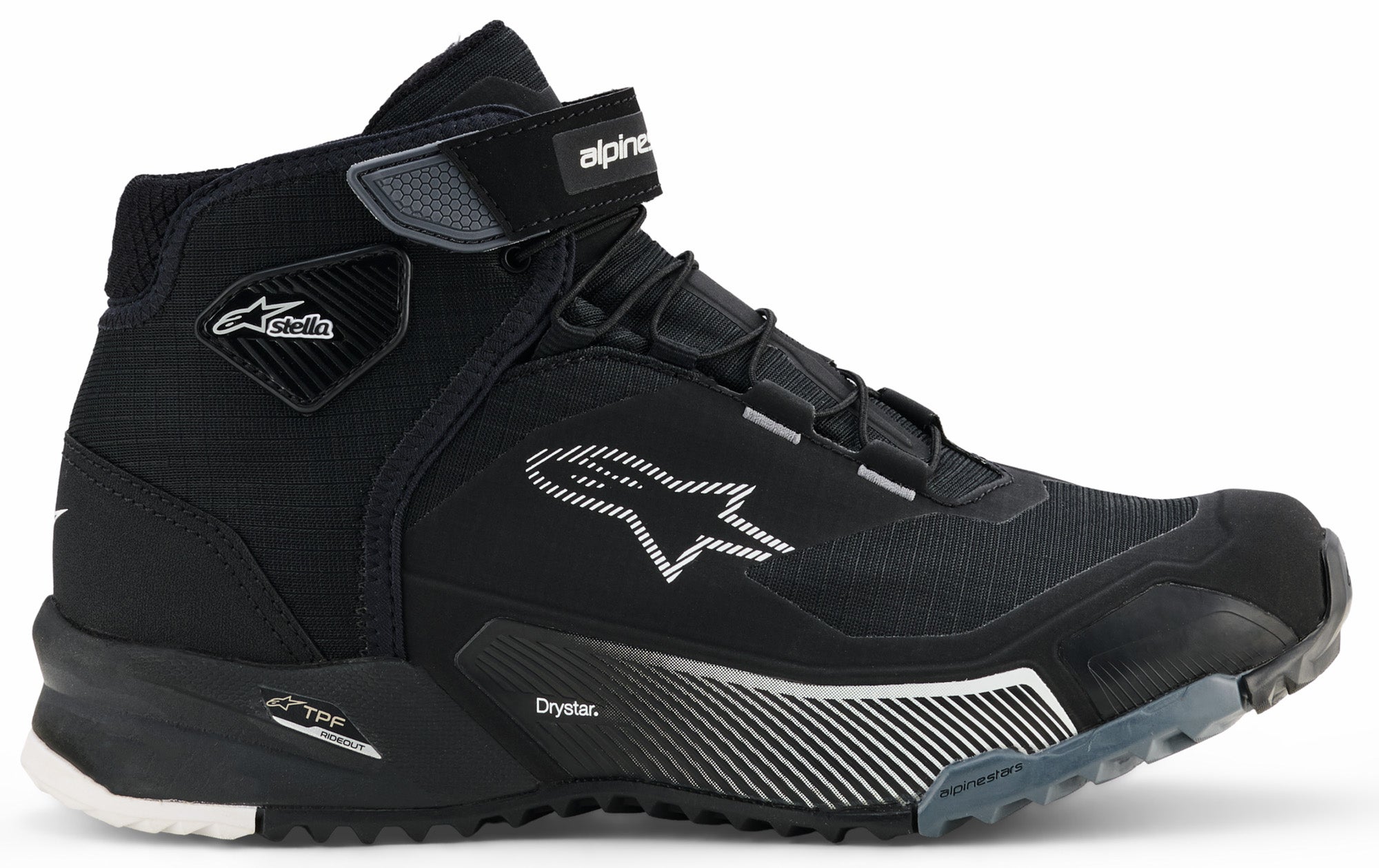 Alpinestars Stella CR-X Drystar Damer motorcykel sko sort/hvid/grå 10 (42,5) Figur 2