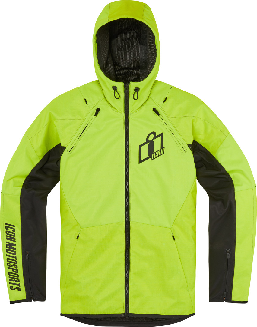 Icon Airform Motorcycle Textile Jacket neon yellow L Figure 1