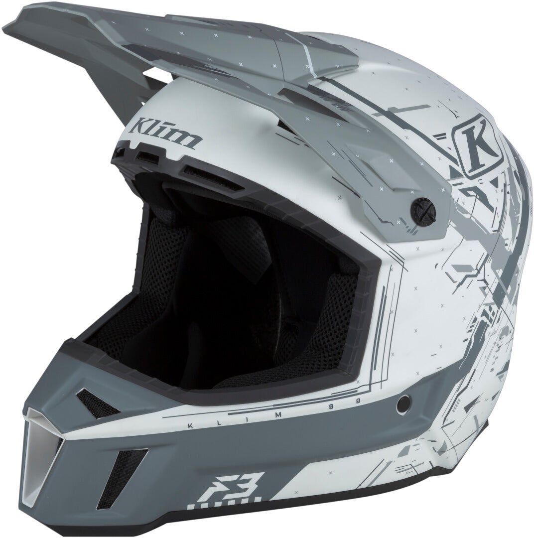 Klim F3 Recoil Motocross Helmet white/grey XXXL (64/65) Figure 1