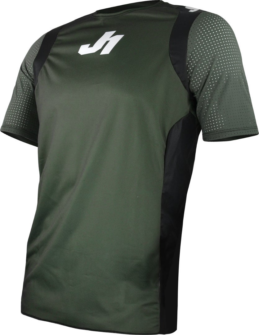 Just1 Men's Military Green J-Flex Shortsleeve Bicycle Jersey