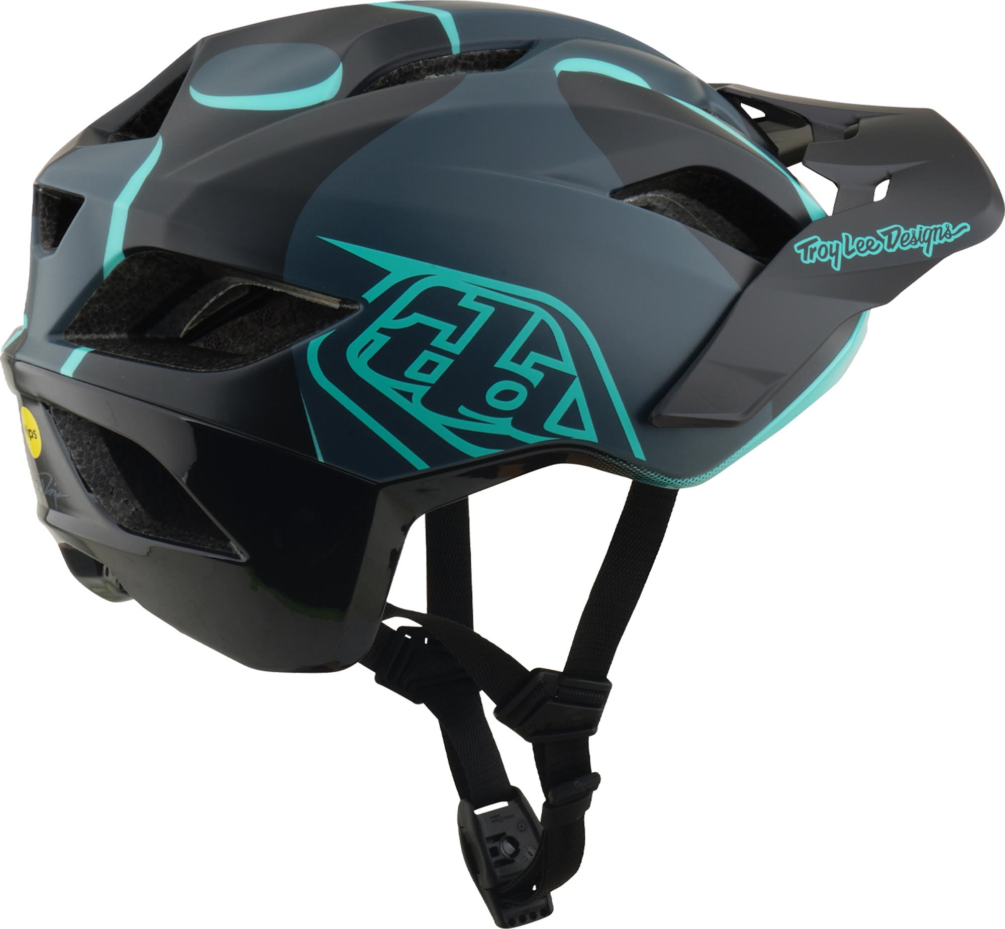 Troy Lee Designs Mips Flowline SE Badge Cască de bicicletă albastru închis/turcoaz XL-XXL (60/63) Figura 4