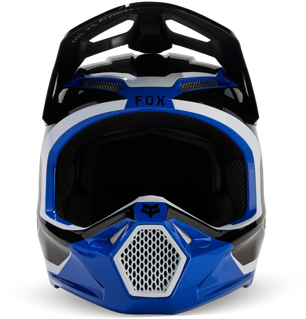 FOX V1 Nitro MIPS Motokrosová přilba černý/bílý/modrý XXL (63/64) Obrázek 8