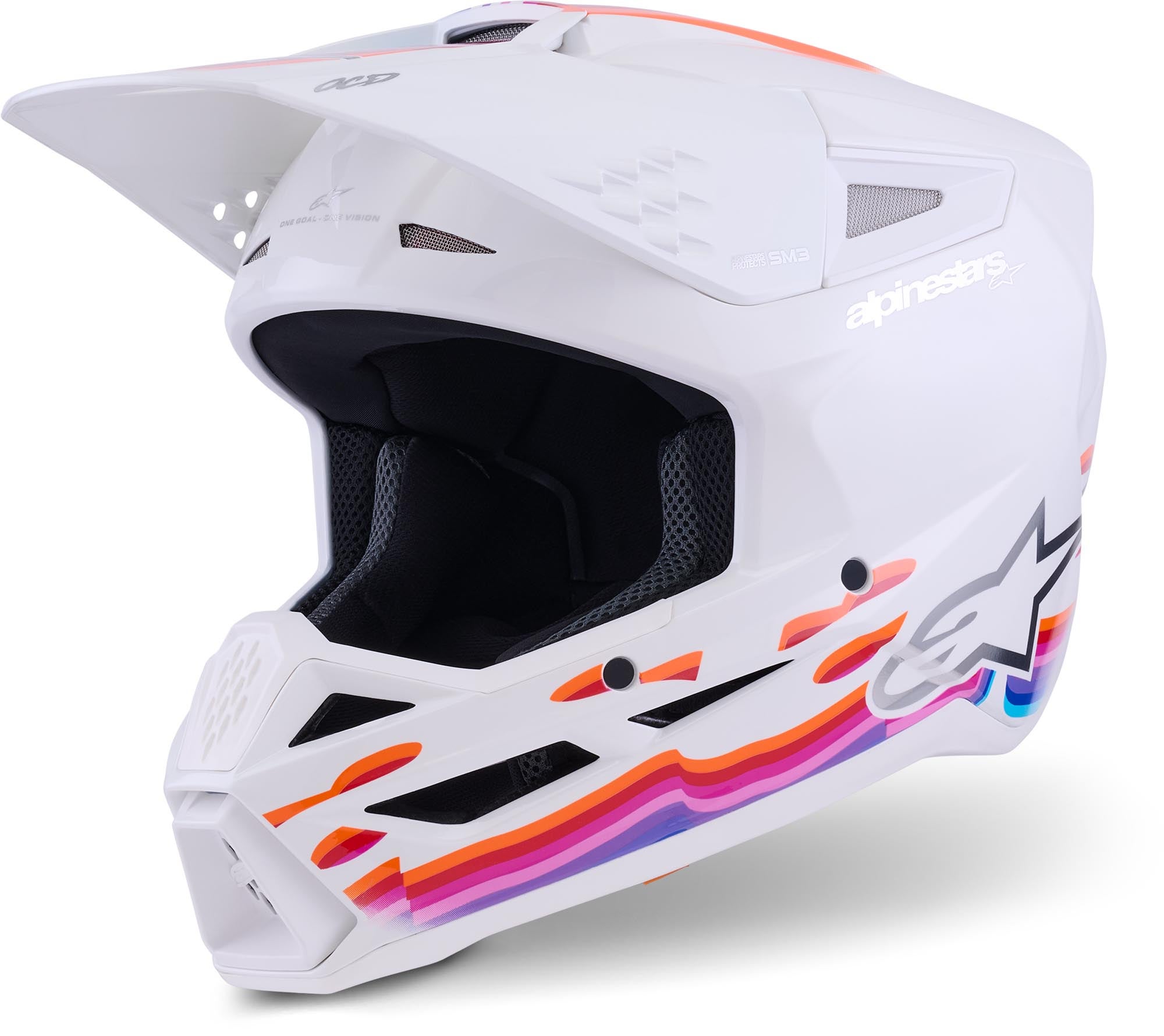 white/multicolored