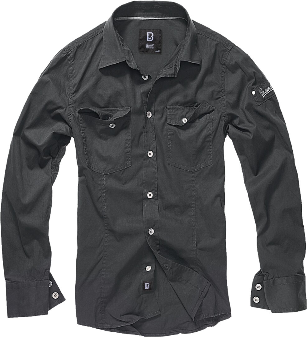 Brandit SlimFit Shirt black L Figure 1