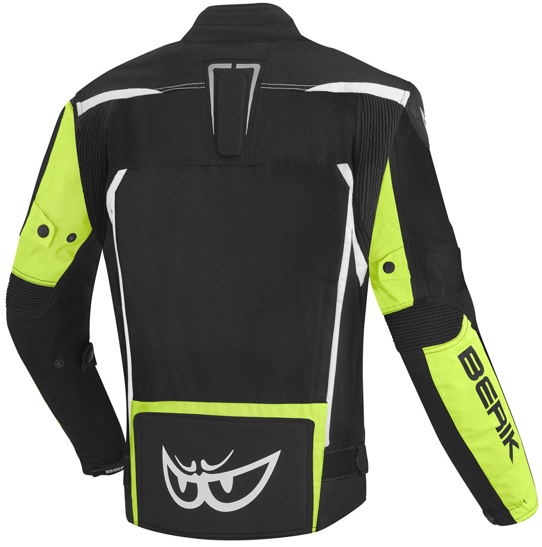 Berik Toronto Waterproof Motorcycle Textile Jacket black/white/yellow 60 Figure 2