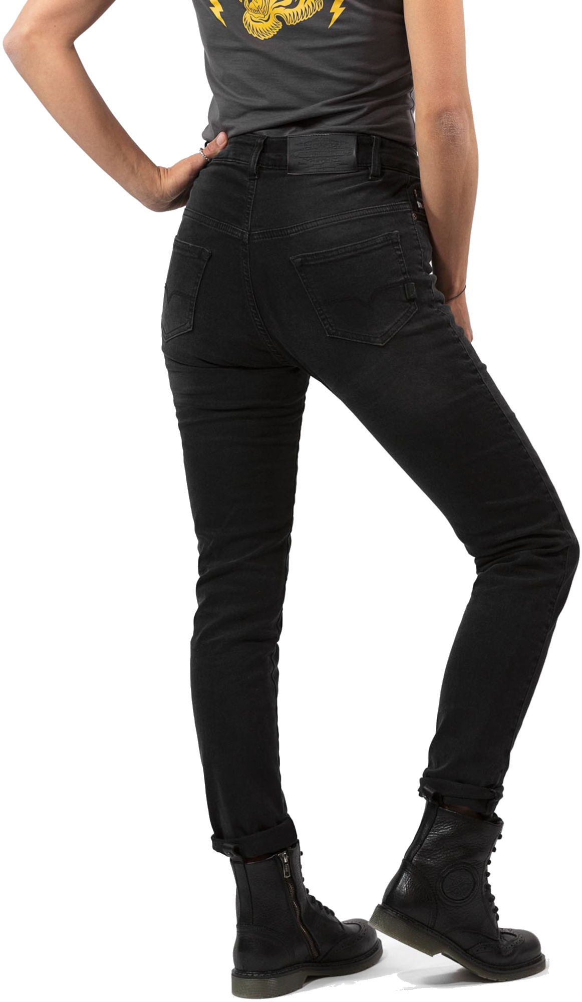 John Doe Betty High XTM Damer Jeans Sort 27 L32 Figur 2