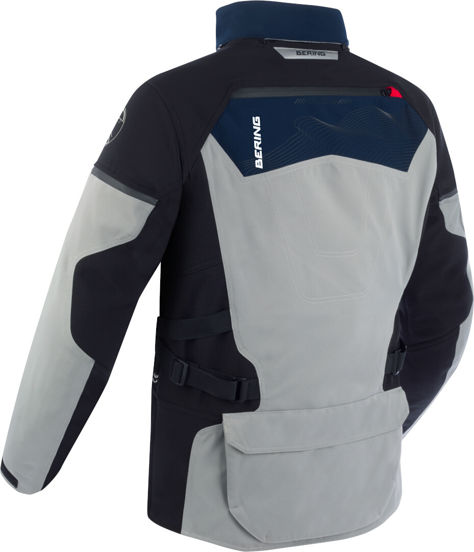 Bering Freeway waterproof Motorcycle Textile Jacket grey/blue M Figure 2