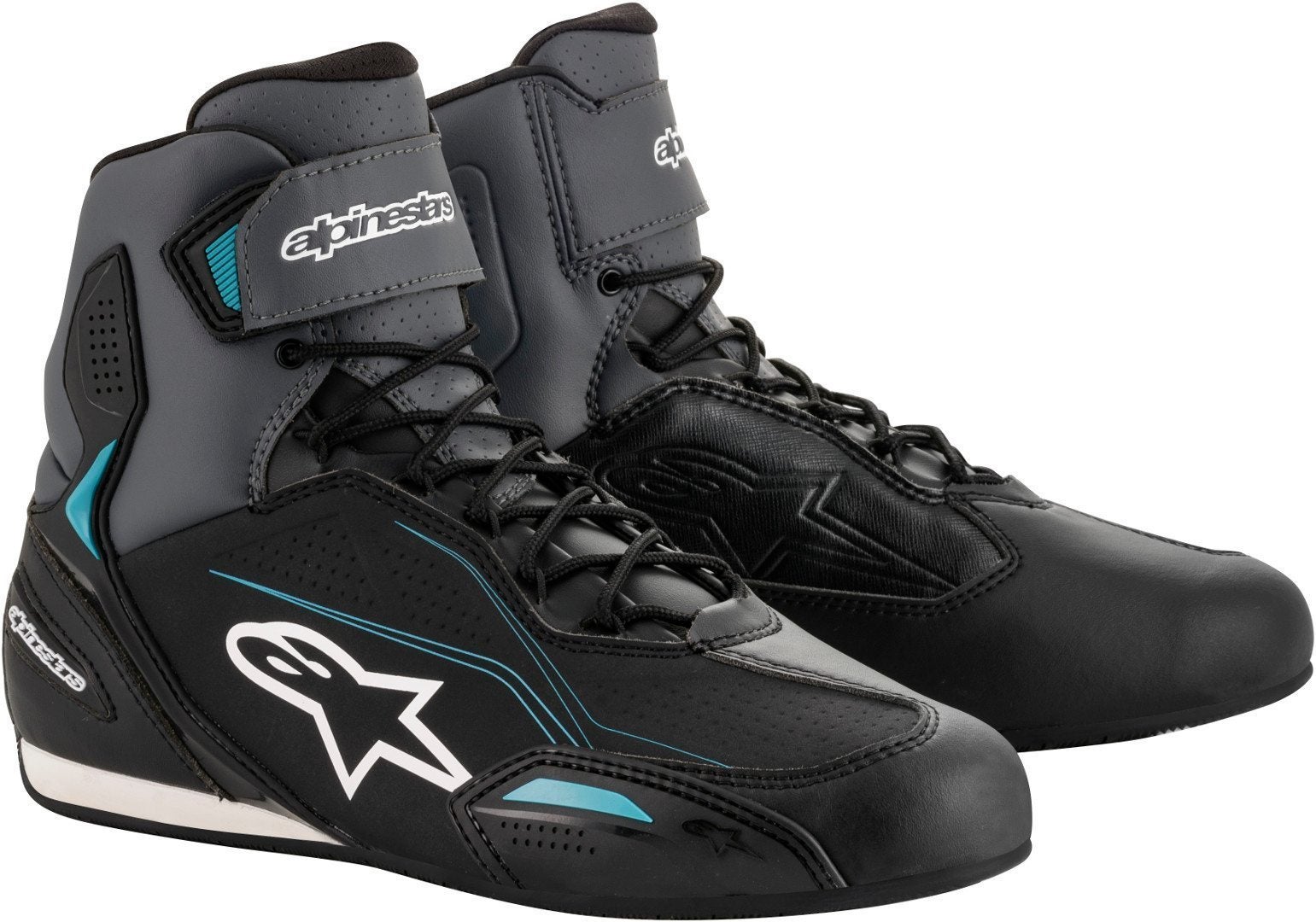 Alpinestars Stella Faster-3 Dámská obuv Černá/šedá/světle modrá 6 (37,5) Obrázek 1