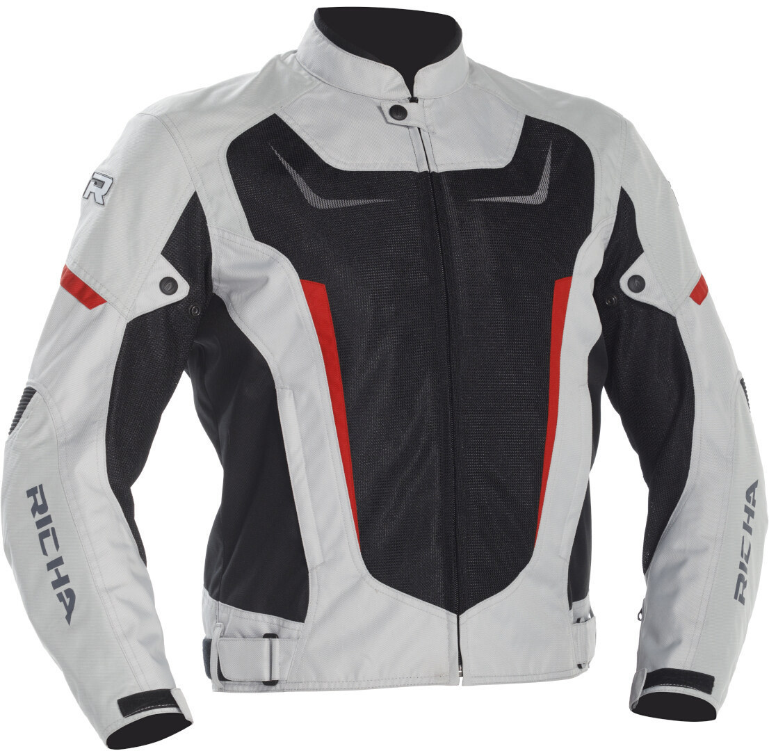 Richa Airstrike 2 Motorrad Textiljacke hellgrau/schwarz XL Abbildung 1