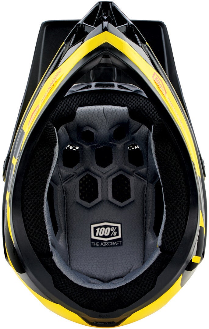 100% Aircraft Composite LTD Neon Yellow Downhill Helmet S (55/56) Figure 4