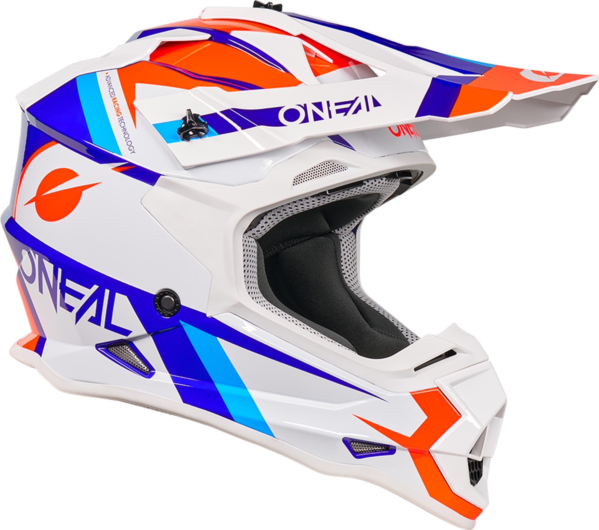Oneal 2SRS Zento Casco da motocross bianco/blu/rosso M (57/58) Figura 3