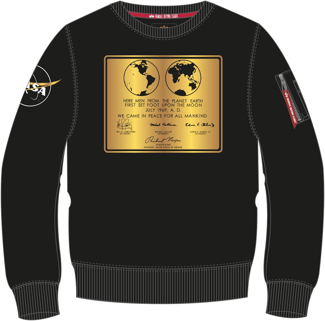 Alpha Industries Lunar Plaque Sweatshirt schwarz L Abbildung 1