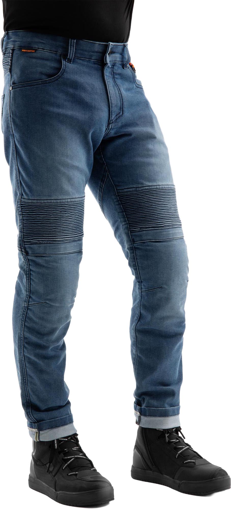 Side view of Rebelhorn Revolt Motorcycle Jeans