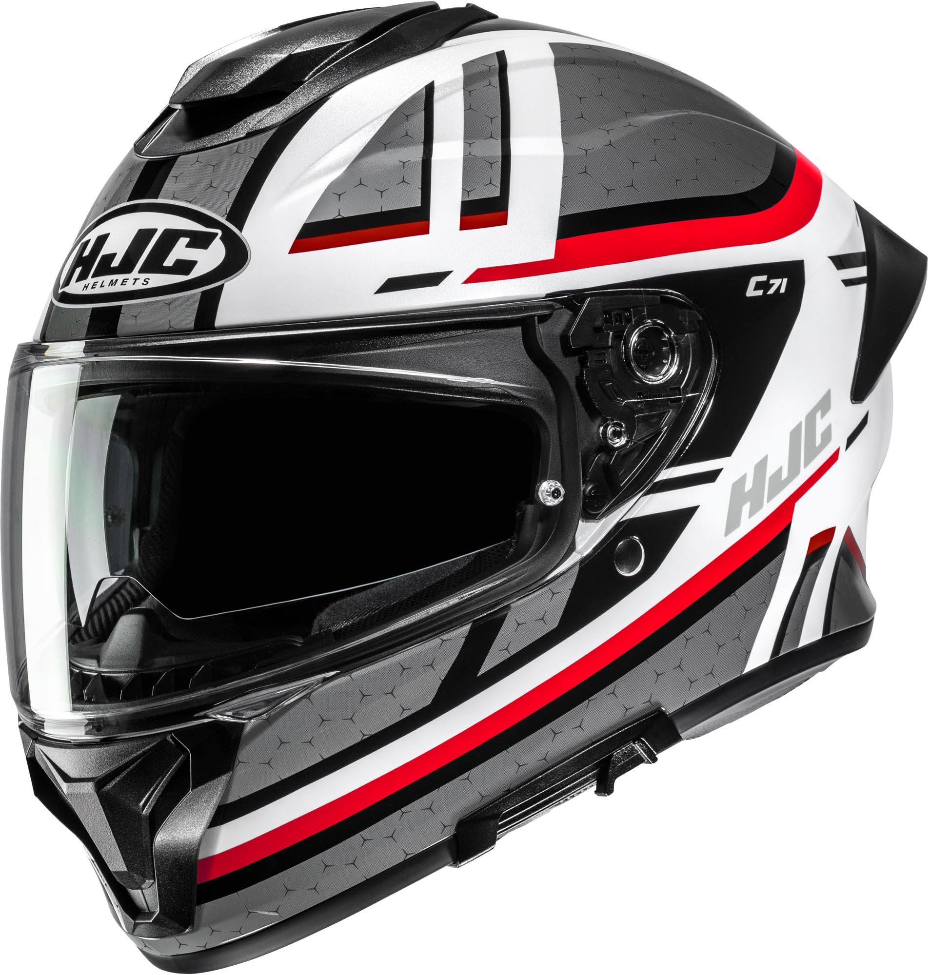 HJC C71 Novah Helmet black/white/red/grey M (57/58) Figure 1