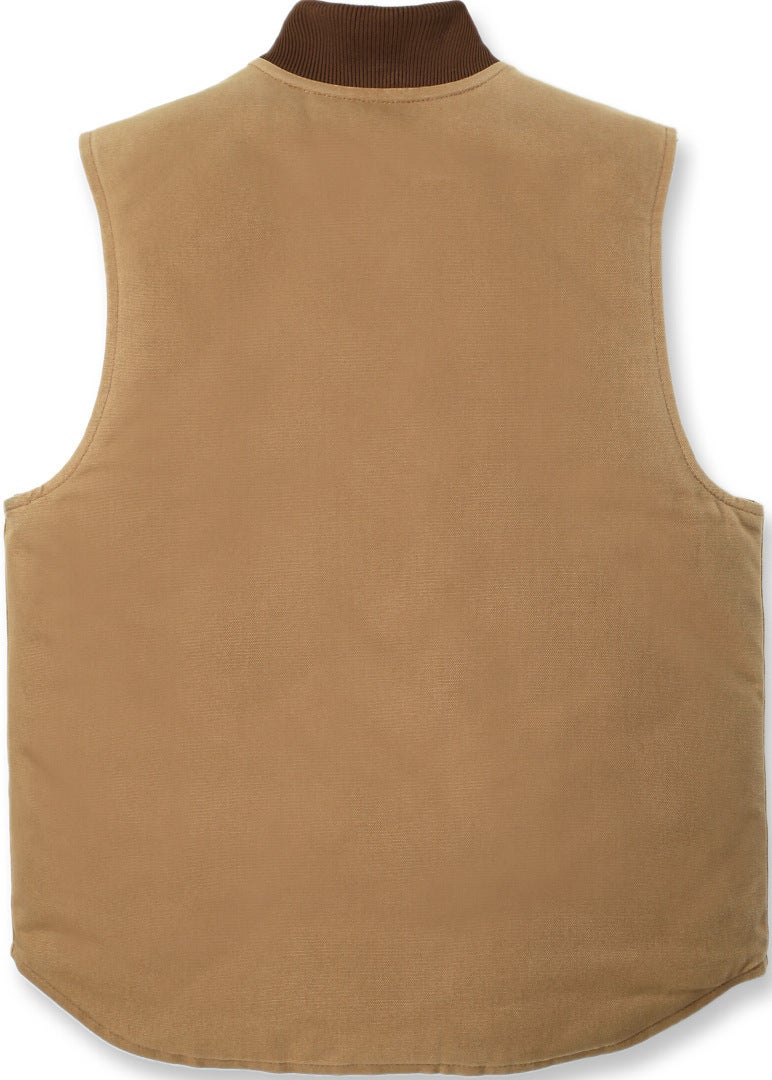 Side view of Carhartt Relaxed Fit Firm Duck Insulated Rib Collar Vest