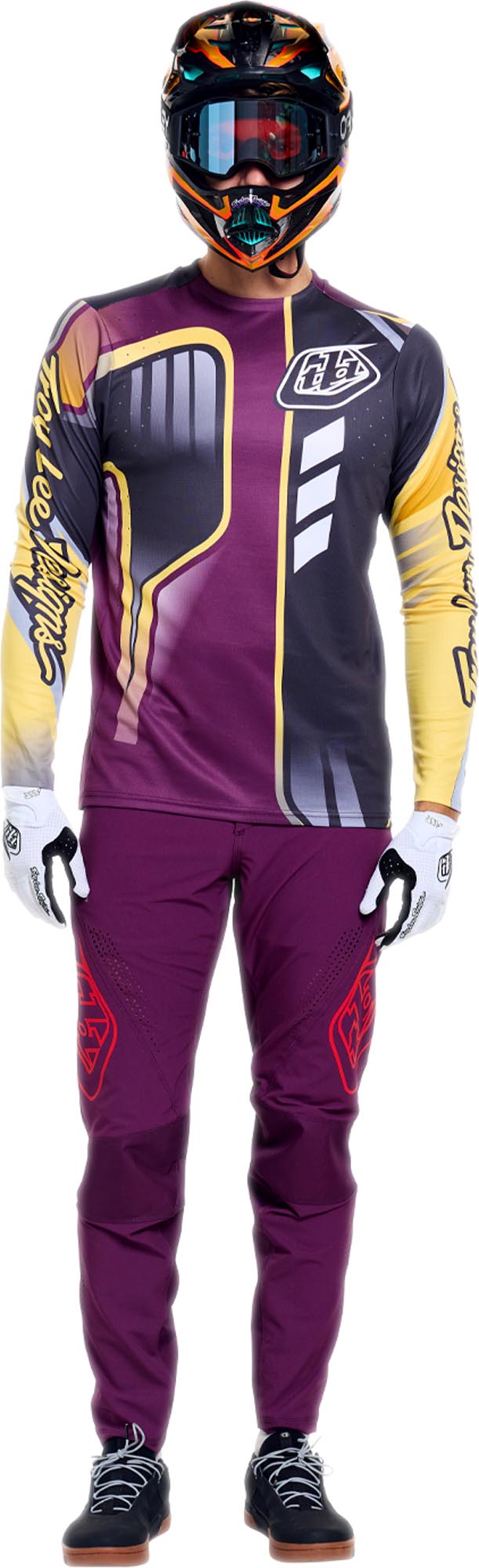 Side view of Troy Lee Designs Sprint Pro Mono Bicycle Pants