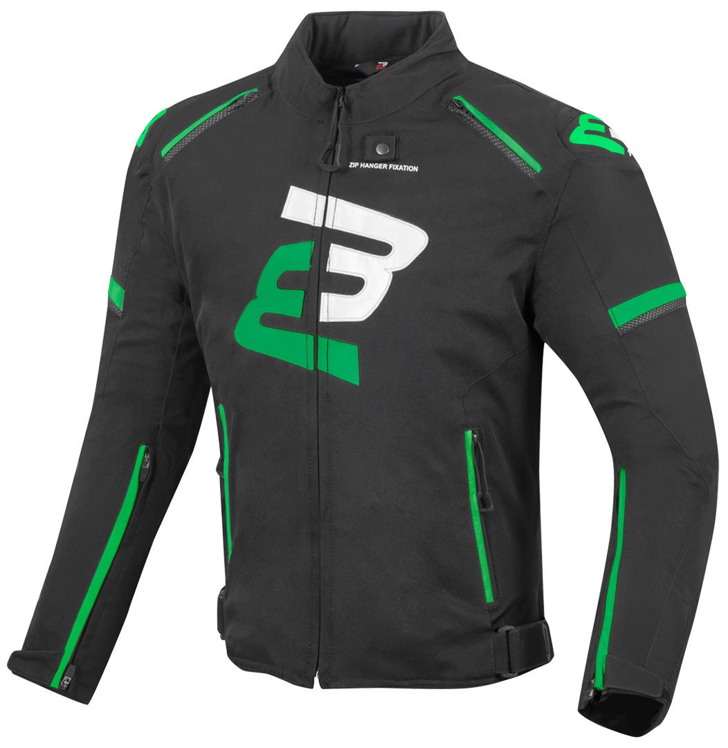 Bogotto Sparrow Waterproof Motorcycle Textile Jacket black/green XXL Figure 1