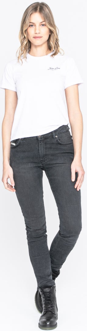 John Doe Jane High Mono XTM Dame Motorcykel Jeans Sort vask 29/32 Figur 11