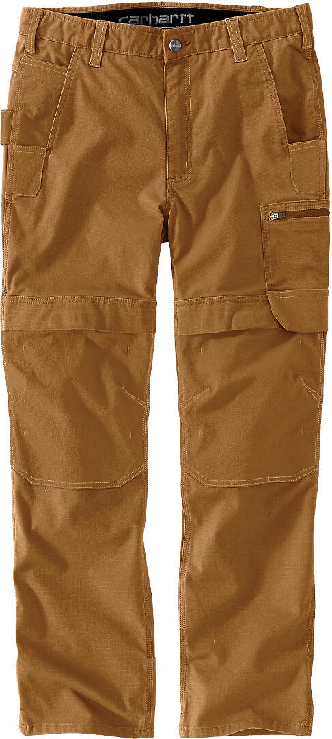 Pantalon de travail Carhartt Steel Rugged Flex, coupe ample, en ripstop, double boutonnage à l'avant et multiples poches