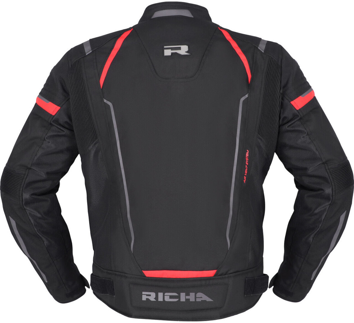 Richa Airstream 3 waterproof Motorcycle Textile Jacket black/red 5XL Figure 3